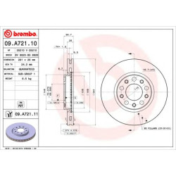 Kočioni disk BREMBO 09.A721.11