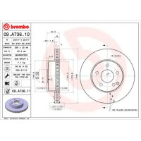 Kočioni disk BREMBO 09.A736.11