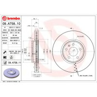 Kočioni disk BREMBO 09.A758.11