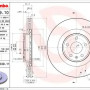 Kočioni disk BREMBO 09.B039.11