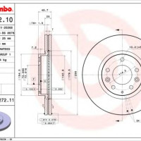 Kočioni disk BREMBO 09.B272.10