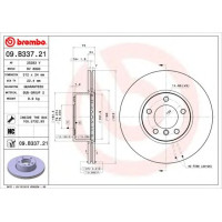 Kočioni disk BREMBO 09.B337.21