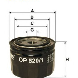 Filter za ulje FILTRON OP 520/1