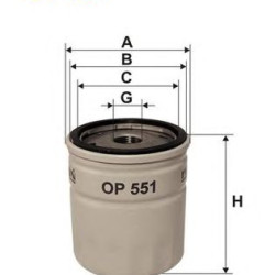 Filter za ulje FILTRON OP 551