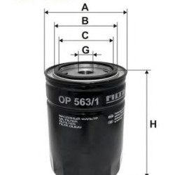 Filter za ulje FILTRON OP 563/1