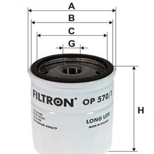 Filter za ulje FILTRON OP 570/1