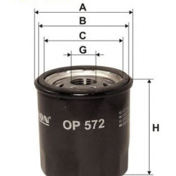 Filter za ulje FILTRON OP 572