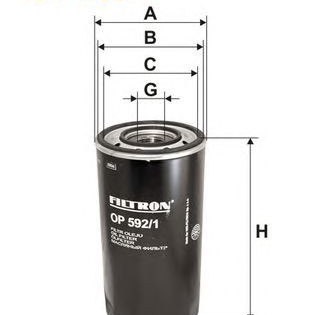 Filter za ulje FILTRON OP 592/1