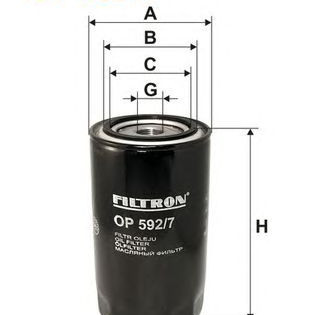 Filter za ulje FILTRON OP 592/7