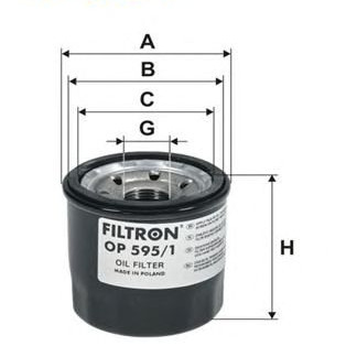 Filter za ulje FILTRON OP 595/1