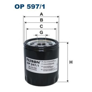 Filter za ulje FILTRON OP 597/1