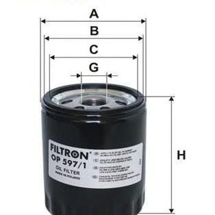 Filter ulja FILTRON OP 597/1
