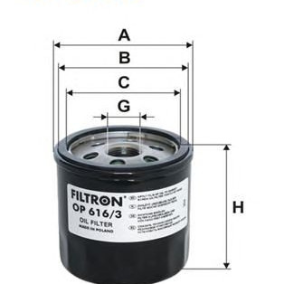 Filter za ulje FILTRON OP 616/3