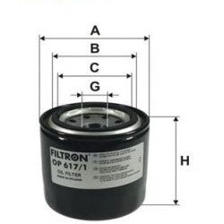 Filter za ulje FILTRON OP 617/1