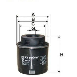 Filter ulja FILTRON OP 641/1