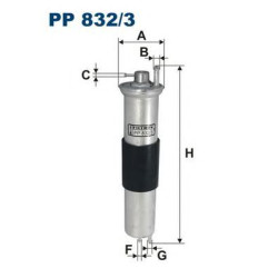 Filter za gorivo FILTRON PP 832/3