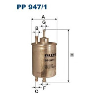 Filter goriva FILTRON PP 947/1