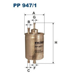 Filter za gorivo FILTRON PP 947/1