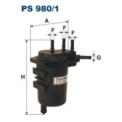 Filter za gorivo FILTRON PS 980/1