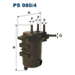 Filter za gorivo FILTRON PS 980/4