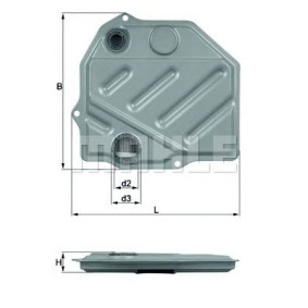 Hidraulični filter, automatski mjenjač MAHLE HX 46