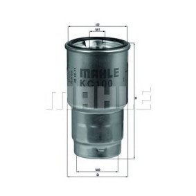 Filter za gorivo MAHLE KC 100D
