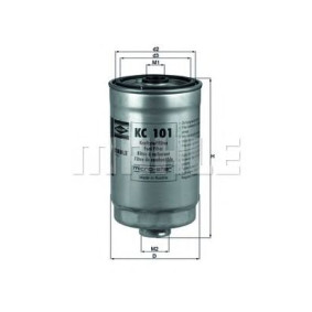 Filter za gorivo MAHLE KC 101