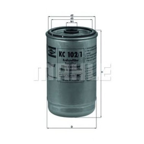 Filter za gorivo MAHLE KC 102/1