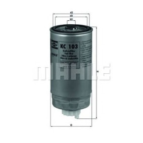 Filter za gorivo MAHLE KC 103