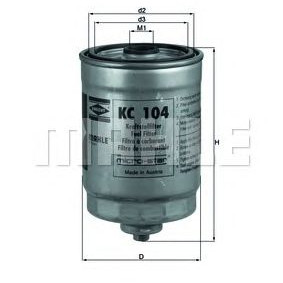 Filter goriva MAHLE KC 104