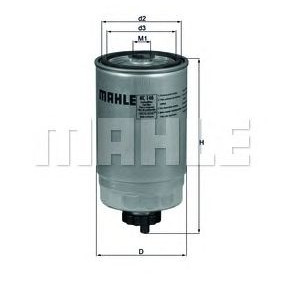 Filter goriva MAHLE KC 140