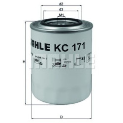 Filter za gorivo MAHLE KC 171