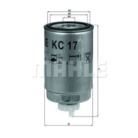 Filter za gorivo MAHLE KC 17D