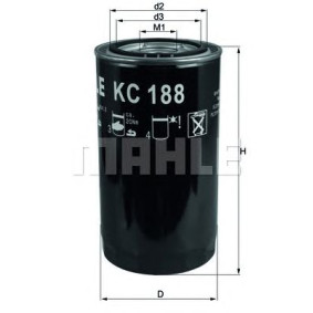 Filter za gorivo MAHLE KC 188