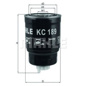 Filter za gorivo MAHLE KC 189