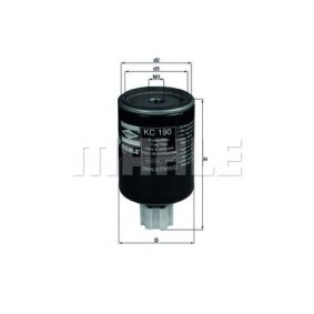 Filter za gorivo MAHLE KC 190