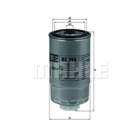 Filter za gorivo MAHLE KC 195