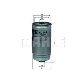 Filter za gorivo MAHLE KC 199