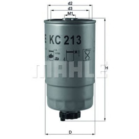 Filter za gorivo MAHLE KC 213