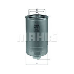 Filter za gorivo MAHLE KC 214