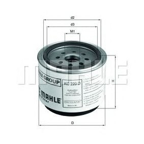Filter goriva MAHLE KC 220D
