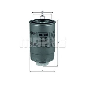 Filter za gorivo MAHLE KC 221