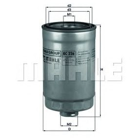 Filter za gorivo MAHLE KC 226