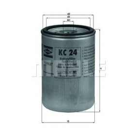 Filter za gorivo MAHLE KC 24
