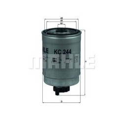 Filter za gorivo MAHLE KC 244