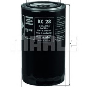 Filter goriva MAHLE KC 28