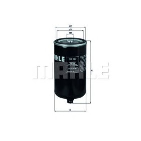 Filter za gorivo MAHLE KC 297