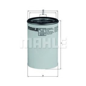 Filter za gorivo MAHLE KC 371D