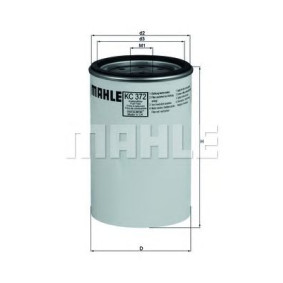 Filter za gorivo MAHLE KC 372D