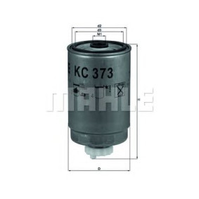 Filter za gorivo MAHLE KC 373